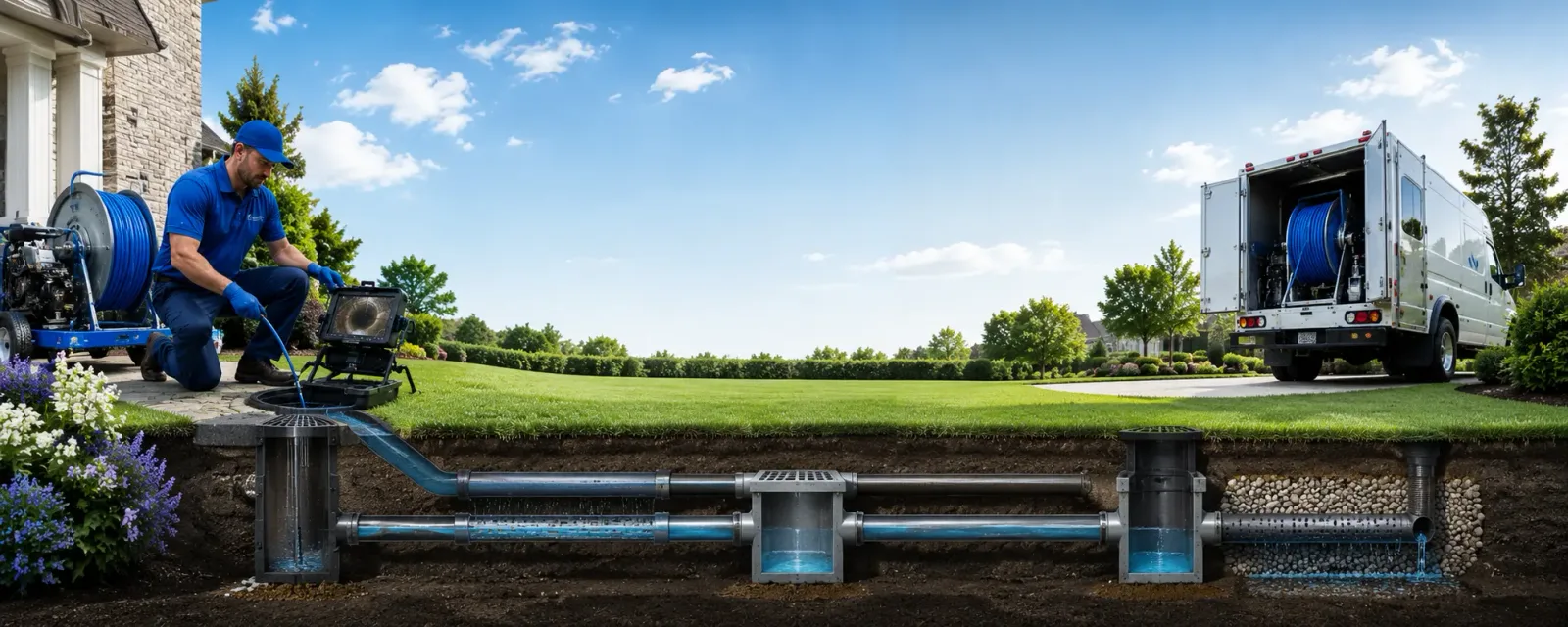 Outdoor drain cleaning information for Crossroads, NM